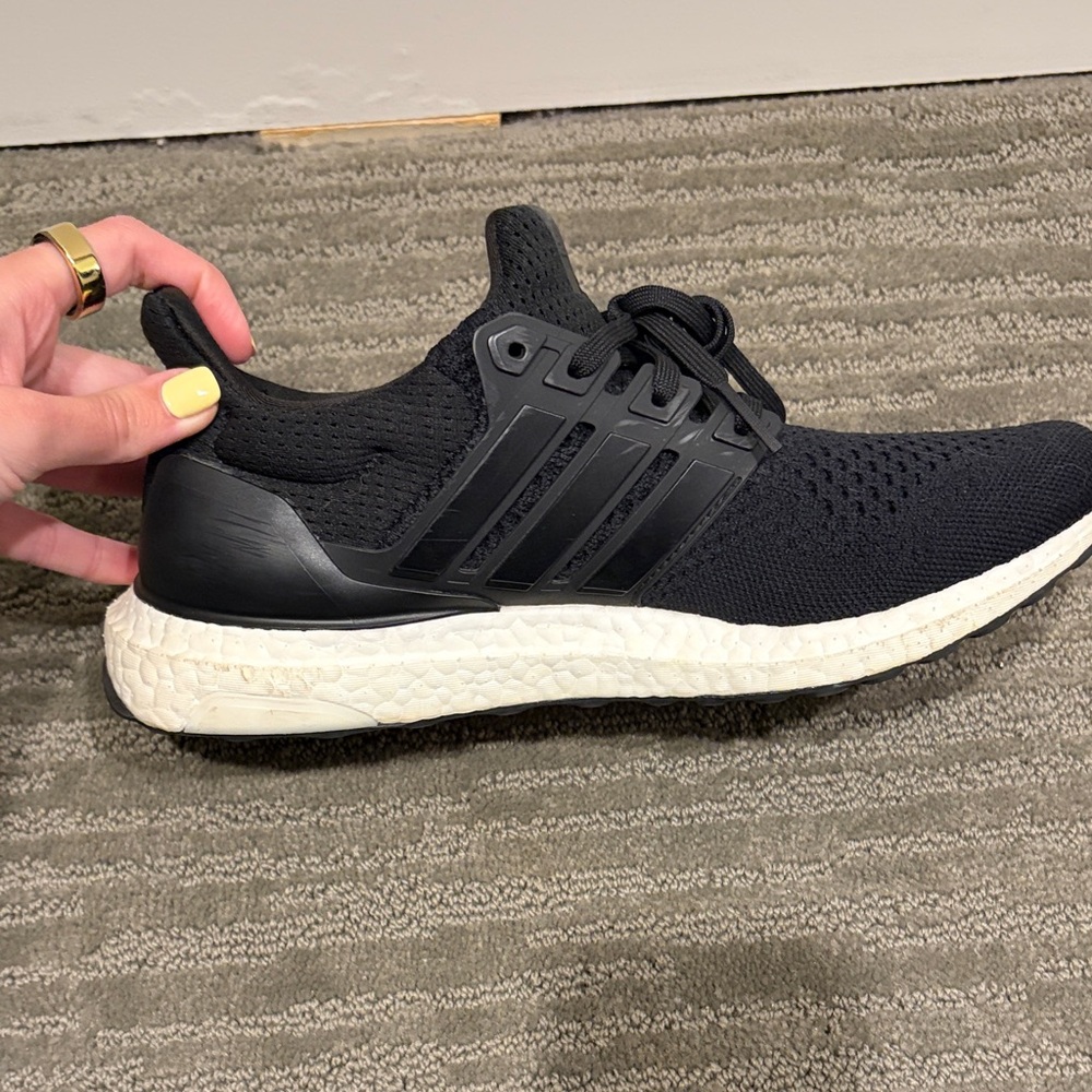 adidas Ultra Boost Black Knit Sneakers | Women 8.5 🤍 - Picture 5 of 8